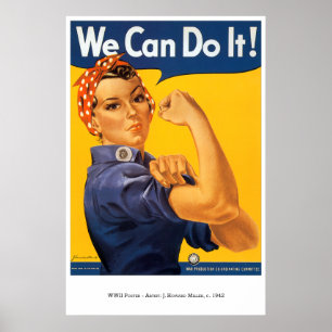 Oorlog-Poster-30: Rosie De Riveter Poster