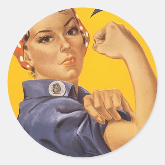  Oorlog Poster - Rosie de riveter Stickers (Voorkant)