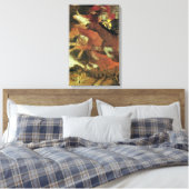 Oorlog van Arnold Bocklin,  symbolistische kunst Canvas Afdruk (Insitu (Slaapkamer))