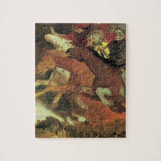 Oorlog van Arnold Bocklin, symbolistische kunst Legpuzzel (Verticaal)