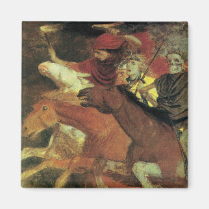 Oorlog van Arnold Böcklin, Vintage Symbolism Fine Magneet