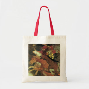 Oorlog van Arnold Böcklin, Vintage Symbolism Fine Tote Bag