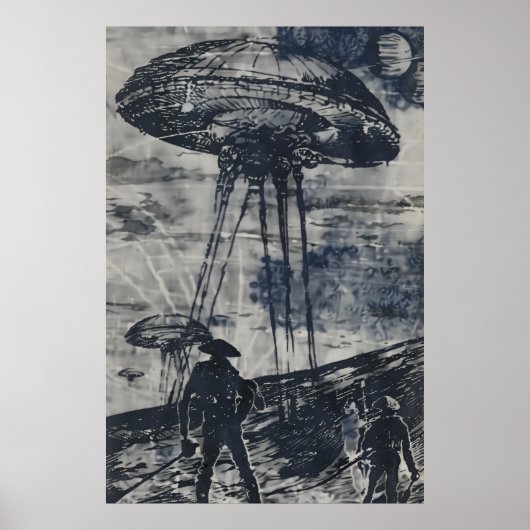  Oorlog van de Werelden Alien Invasion Poster (Voorkant)