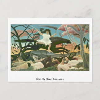 Oorlog van Henri Rousseau Briefkaart