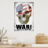 Oorlog waar is het goed voor? Poster (Keuken)