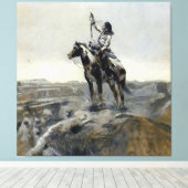 “Oorlog” Westers Schilderij door Charles M Russell Canvas Afdruk (Insitu (Houten vloer))