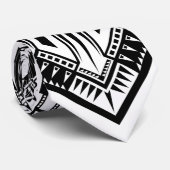 Oorlogsadelaar (zwart/wit) stropdas (Opgerold)