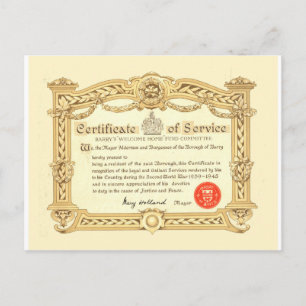 , oorlogscentrum, Tweede Wereldoorlog, 1945 Briefkaart