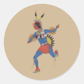 Oorlogsdans (of De Renner) Ronde Sticker