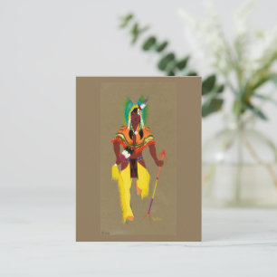 Oorlogsdanser, beroemd schilderij briefkaart