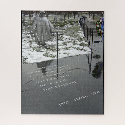 oorlogsgedenkteken korea washington legpuzzel (Verticaal)