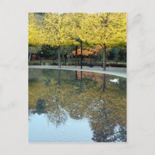 Oorlogsmonument in Herfsten Briefkaart