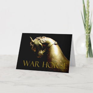 Oorlogspaard geschenken & groeten kaart
