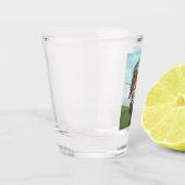 oorlogspaard shot glas (Links)