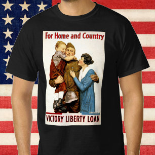 Oorlogspatriottische soldaat voor Victory Liberty T-shirt