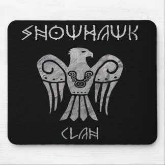 Oorlogsschade Snowhawk Runic mousepad Muismat