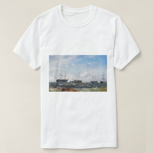 Oorlogsschip uit Göteborg 1861 T-shirt (Design voorkant)