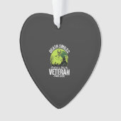 Oorlogsveteraan Dood Lacht Halloween-ontwerp_1 Ornament (voorkant)