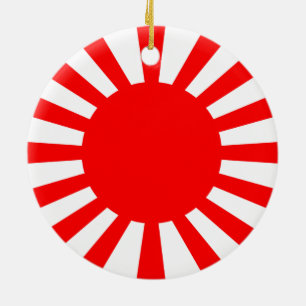 Oorlogsvlag van het imperiale Japanse leger Keramisch Ornament