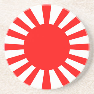 Oorlogsvlag van het imperiale Japanse leger Zandsteen Onderzetter