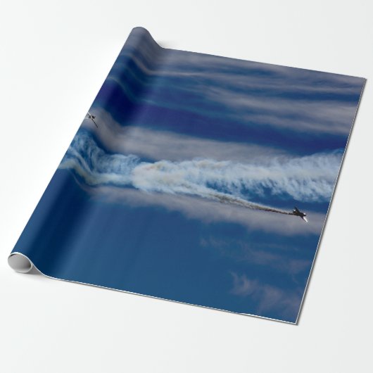 Oorlogsvliegtuigen Cadeaupapier (Uitgerold)