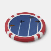 Oorlogsvliegtuigen Poker Chips (Enkel)