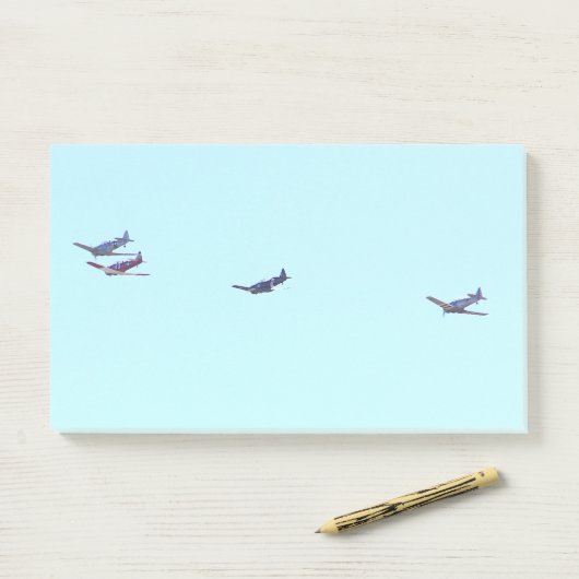 Oorlogsvliegtuigen Post-it® Notes (Op bureau)