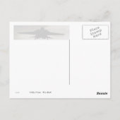 Oorlogsvogel nadert briefkaart (Achterkant)