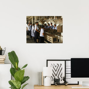 Oorlogsvrouwtjes uit WO I pakken perziken Virginia Poster