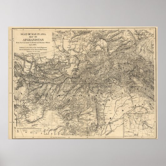 Oorlogszetel: Afghanistan 1878 Poster (Voorkant)