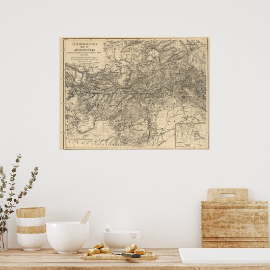 Oorlogszetel: Afghanistan 1878 Poster (Keuken)