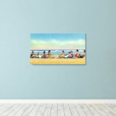 oorlogszucht op het strand canvas afdruk (Insitu (Houten vloer))