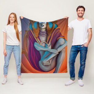oorlogvoerende godin fleece deken
