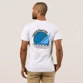 'Oorsprong Charters' Boot Captain Ash Vivid Printi T-shirt (Achterkant volledig)