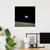 Oorsprong van de Apollo 8-missie Poster (Thuiskantoor)