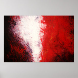 Oorspronkelijk Abstract afdrukken - Rode tinten - Poster