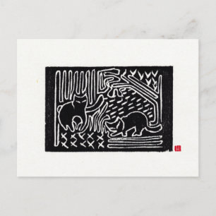 Oorspronkelijk Briefkaart voor katten