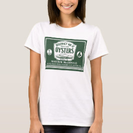 Oorspronkelijk etiket retro Cape Breton Oysters Et T-shirt