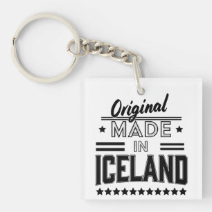 Oorspronkelijk gemaakt in IJsland Sleutelhanger