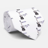 Oorspronkelijk ontwerp van Bass Player! Stropdas (Opgerold)