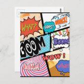 Oorspronkelijk ontwerp van Comics Briefkaart (Voorkant / Achterkant)