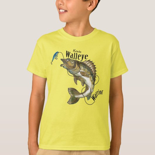 Oorspronkelijk ontwerp Walleye Warrior T-shirt (Voorkant)