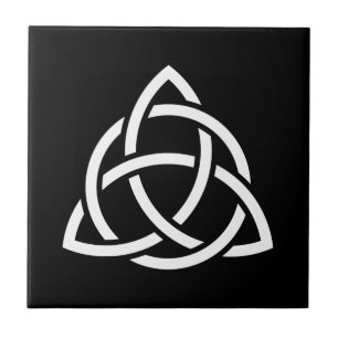 Oorspronkelijk pictogram Celtic Triquetra Knot whi Tegeltje