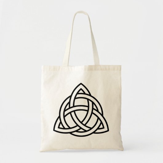 Oorspronkelijk pictogram Celtic Triquetra Knot zwa Tote Bag (Voorkant)