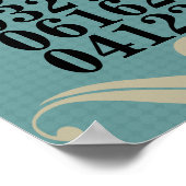 Oorspronkelijk Poster speciale data (Hoek)