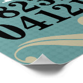 Oorspronkelijk Poster speciale data (Hoek)