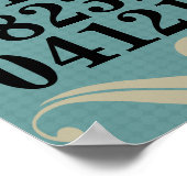 Oorspronkelijk Poster speciale data (Hoek)