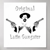 Oorspronkelijk Poster van Latijnse Gangster (Voorkant)
