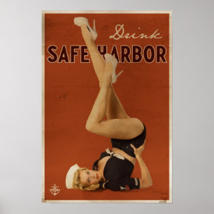 Oorspronkelijk Poster voor veilige haven