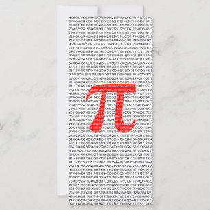 Oorspronkelijk rood getal pi dag wiskundig symbool